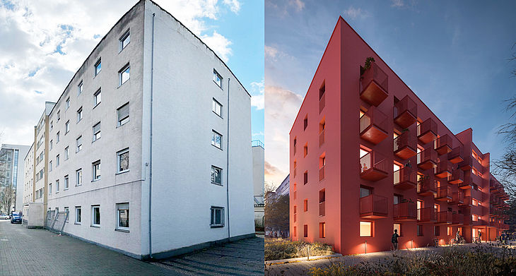 Energetische Sanierung eines Bestandsgebäudes in Frankfurt am Main durch die Düsseldorfer Architekten greeen! architects