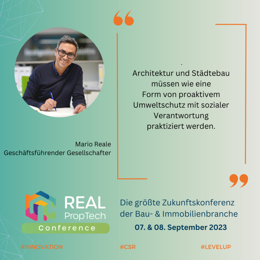 Mario Reale spricht beim REAL PropTech in Frankfurt am Main