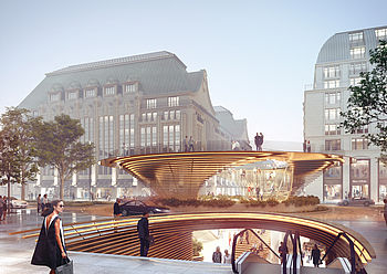 Neuplanung des Heinrich-Heine-Platzes in Düsseldorf durch greeen! architects