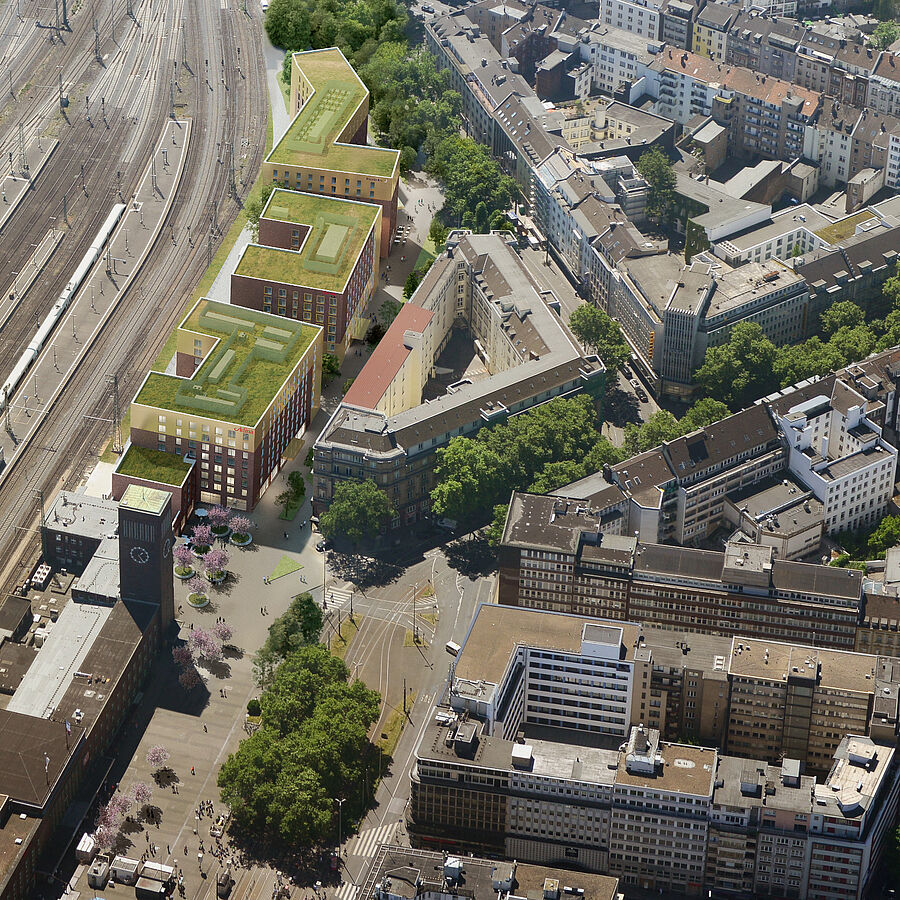 Main station district, Düsseldorf Hauptbahnhof Düsseldorf