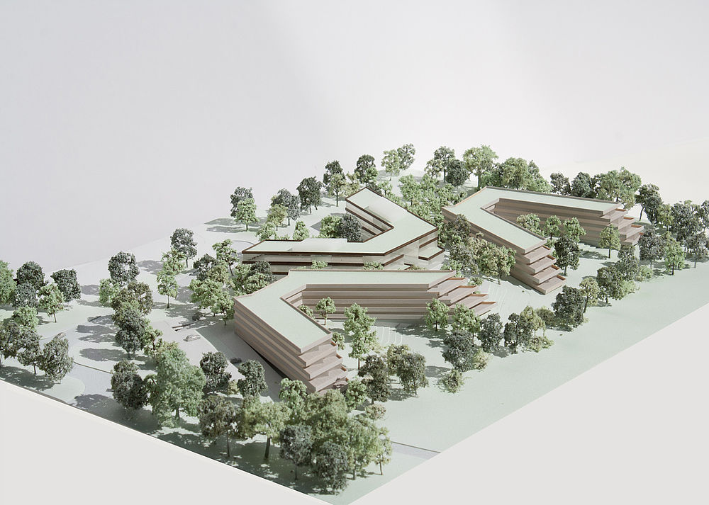 In Brühl entsteht der ökologische Bildungscampus Heider Bergsee Campus nach Cradle to Cradle in Holzbau
