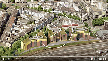 Ein Film über das Bauprojekt der drei Hotels am Düsseldorfer Hauptbahnhof durch die Architekten greeen! architects