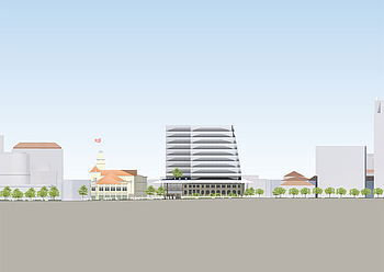 Design by greeen! architects for the new town hall in Ho Chi Minh City in Vietnam