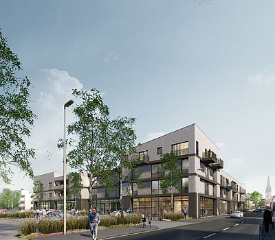 Design for the residential quarter Katharinenhöfe in Willich by the Düsseldorf architects greeen! architects