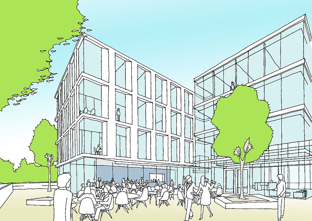 Entwurf von greeen! architects für die DHPG Hauptzentrale in Bonn