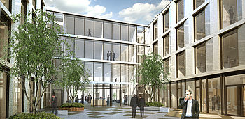 Design by the Düsseldorf based architects greeen! architects for the DHPG headquarters in Bonn