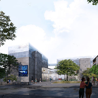 Design for the extension of the Siegerlandmuseum in Siegen by the Düsseldorf architects greeen! architects
