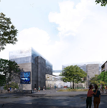Design for the extension of the Siegerlandmuseum in Siegen by the Düsseldorf architects greeen! architects